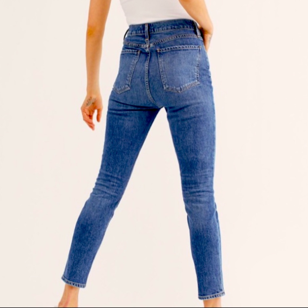 Free People Nico Skinny Blue Jeans